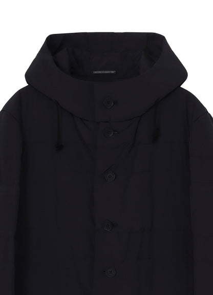 RE NYLON TUSSER PADDED FOODED COAT