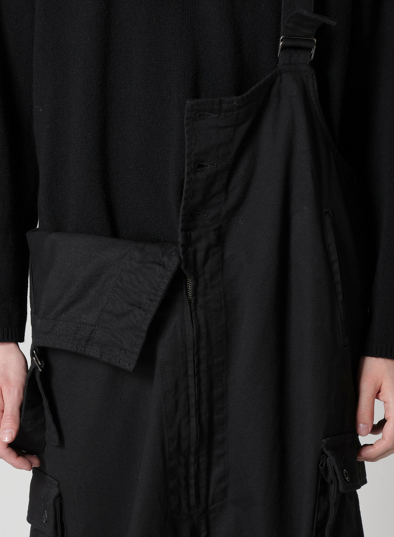FASHIRU work overalls オーバーオール　ブラック FASCINATE _ THE R 2024 SS All Black Overalls Style -FASCINATE