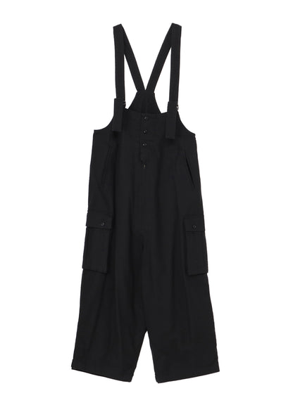 BLACK SCANDAL HERRINGBONE WORK OVERALLS