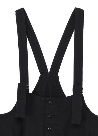 BLACK SCANDAL HERRINGBONE WORK OVERALLS
