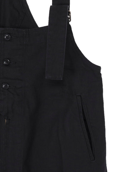 BLACK SCANDAL HERRINGBONE WORK OVERALLS