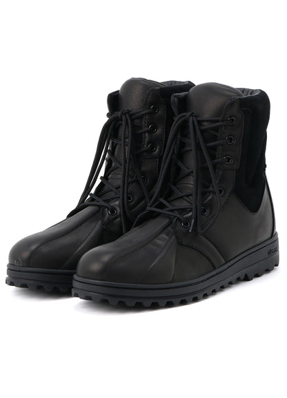 SOFT SHEEP SKIN/VELOUR MILITARY BOOTS