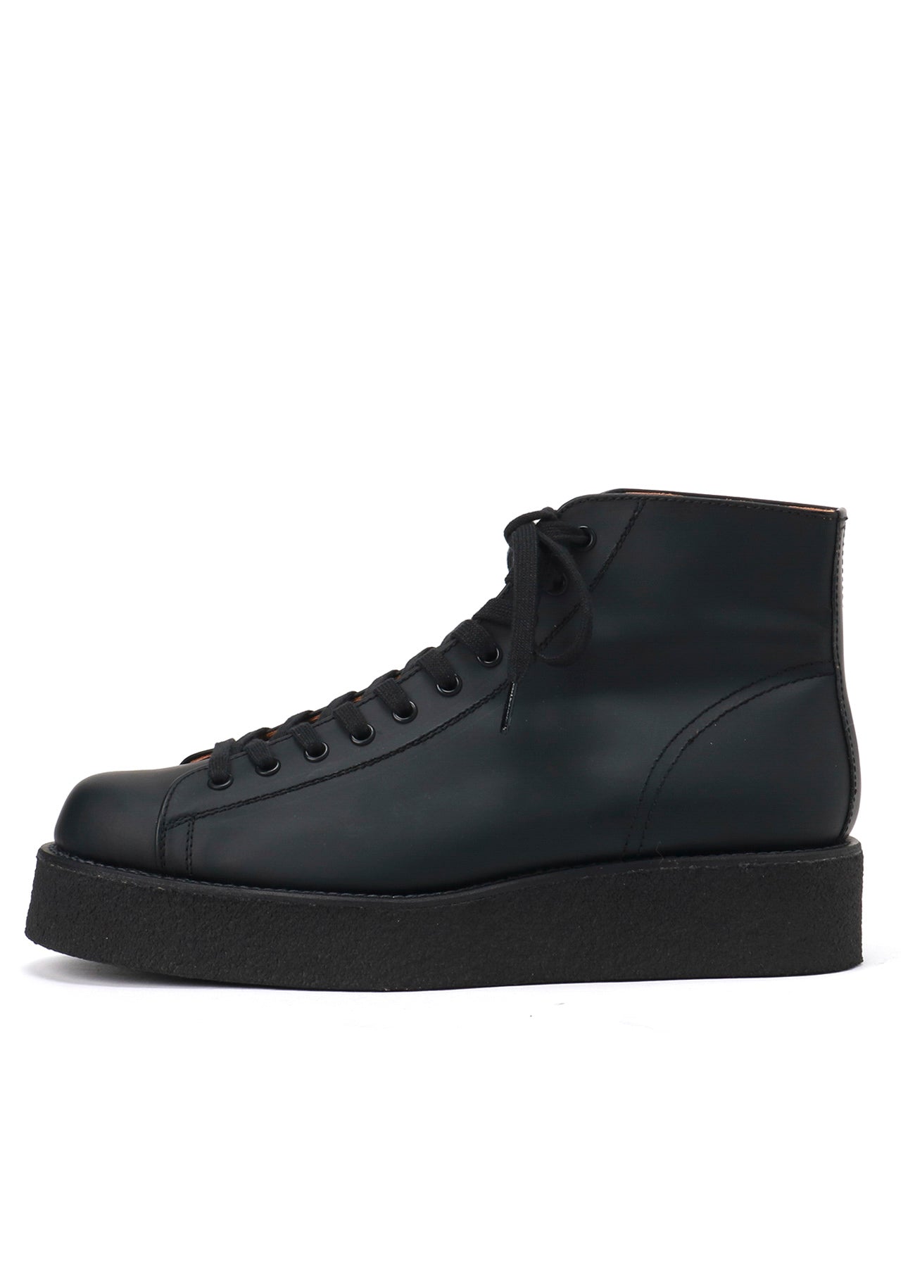 靴 Yohjiyamamoto GLASS LEATHER DEMI BOOTS MAT GLASS LEATHER DEMI BOOTS – THE SHOP YOHJI YAMAMOTO