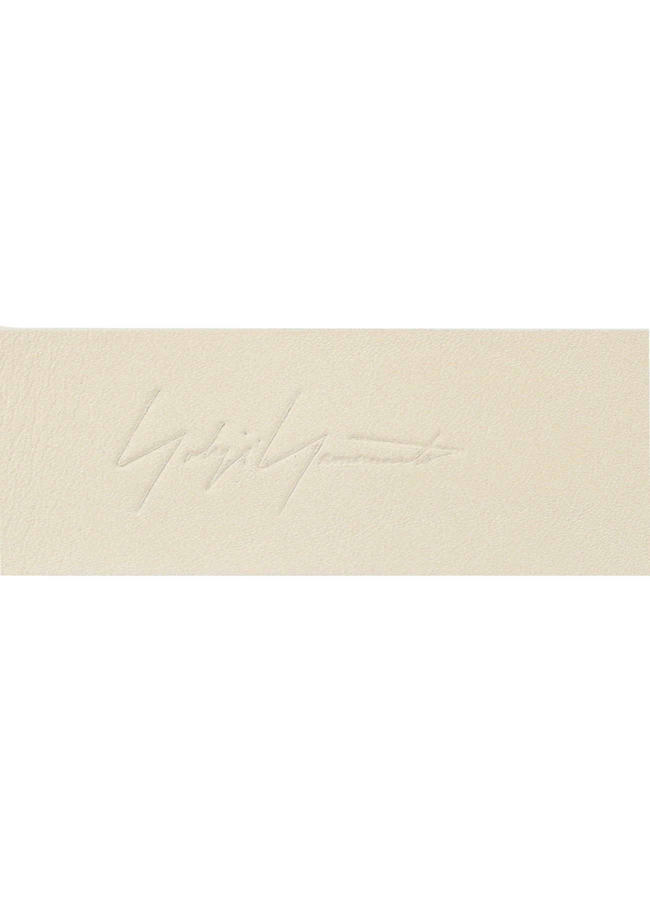 WHITE LEATHER 30MM PLAIN BELT
