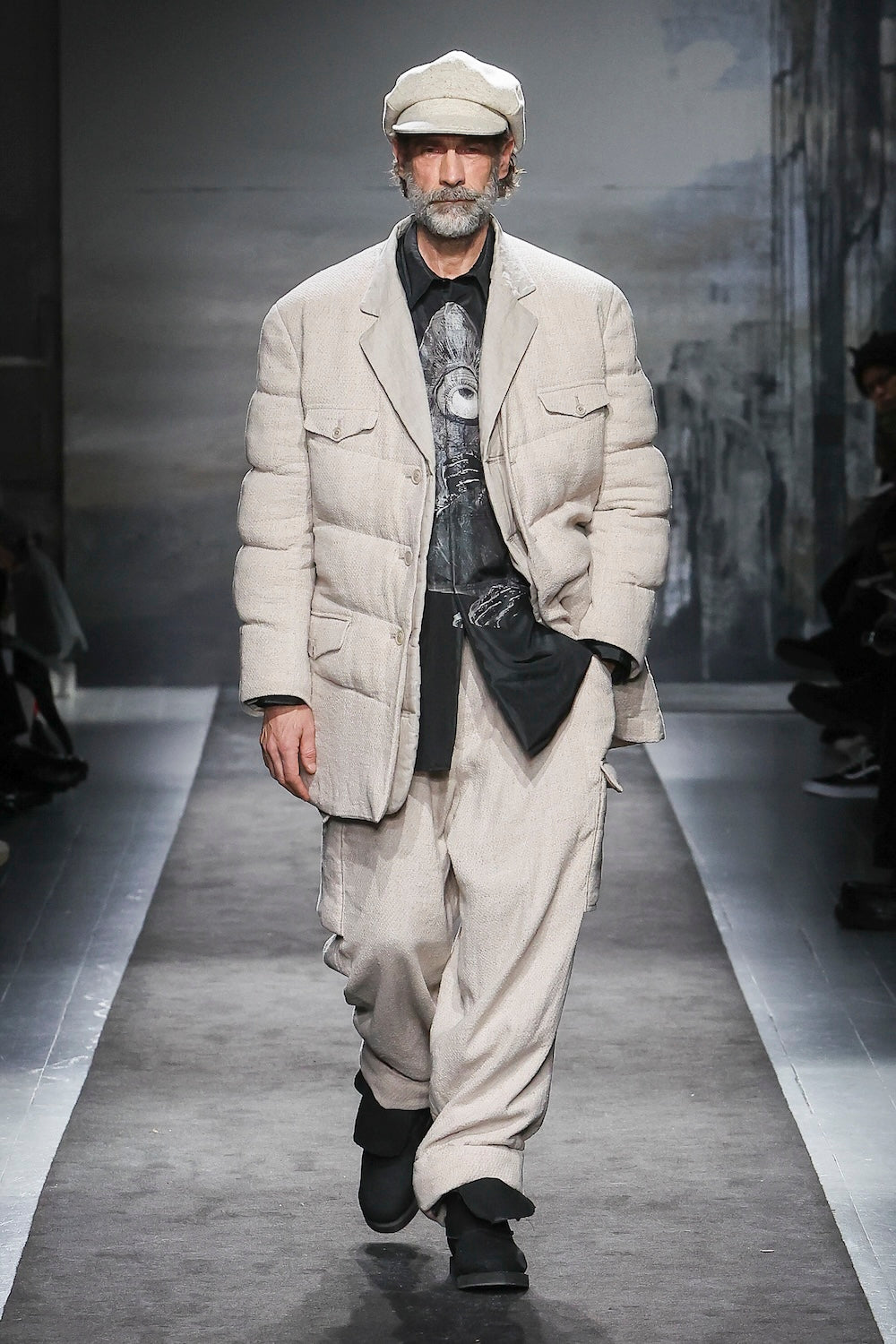 WOOL/NEP TWEED CASKET – THE SHOP YOHJI YAMAMOTO