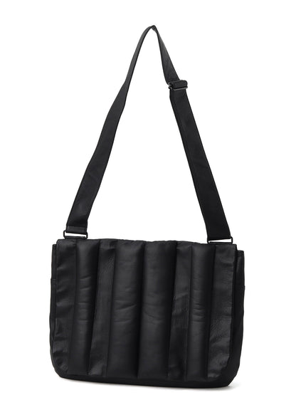GARMENT LEATHER PADDED SHOULDER BAG