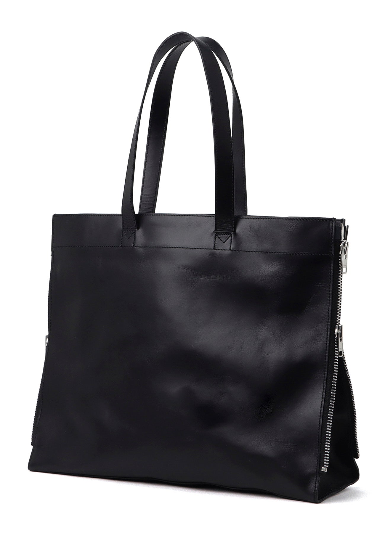 PULL UP LEATHER TOTE BAG