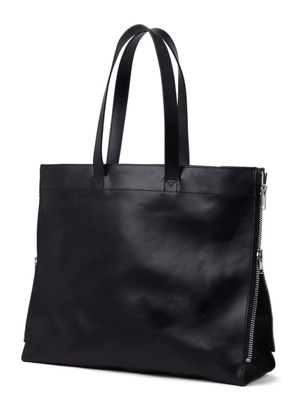 PULL UP LEATHER TOTE BAG