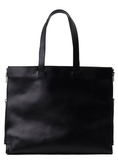PULL UP LEATHER TOTE BAG