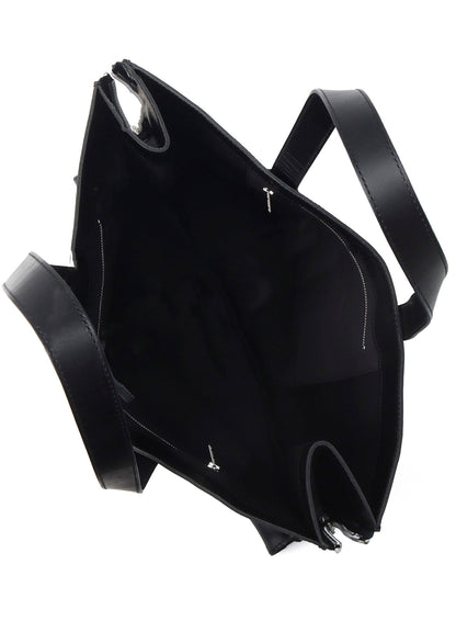 PULL UP LEATHER TOTE BAG