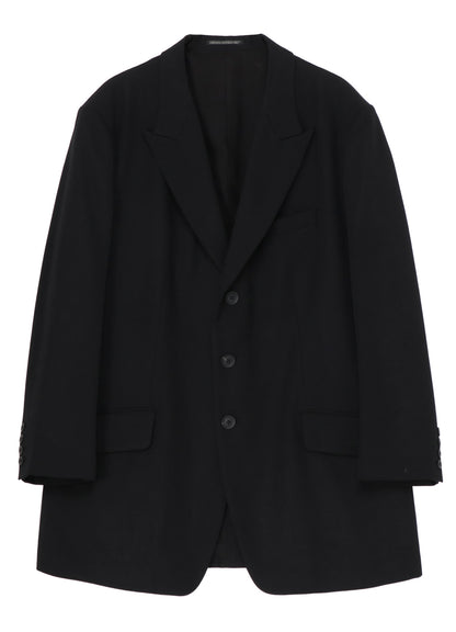 ARMY GABARDINE 3 BUTTONS PEAKED JACKET