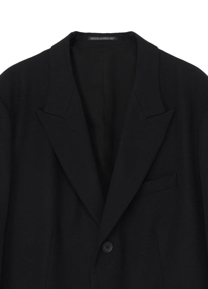 ARMY GABARDINE 3 BUTTONS PEAKED JACKET