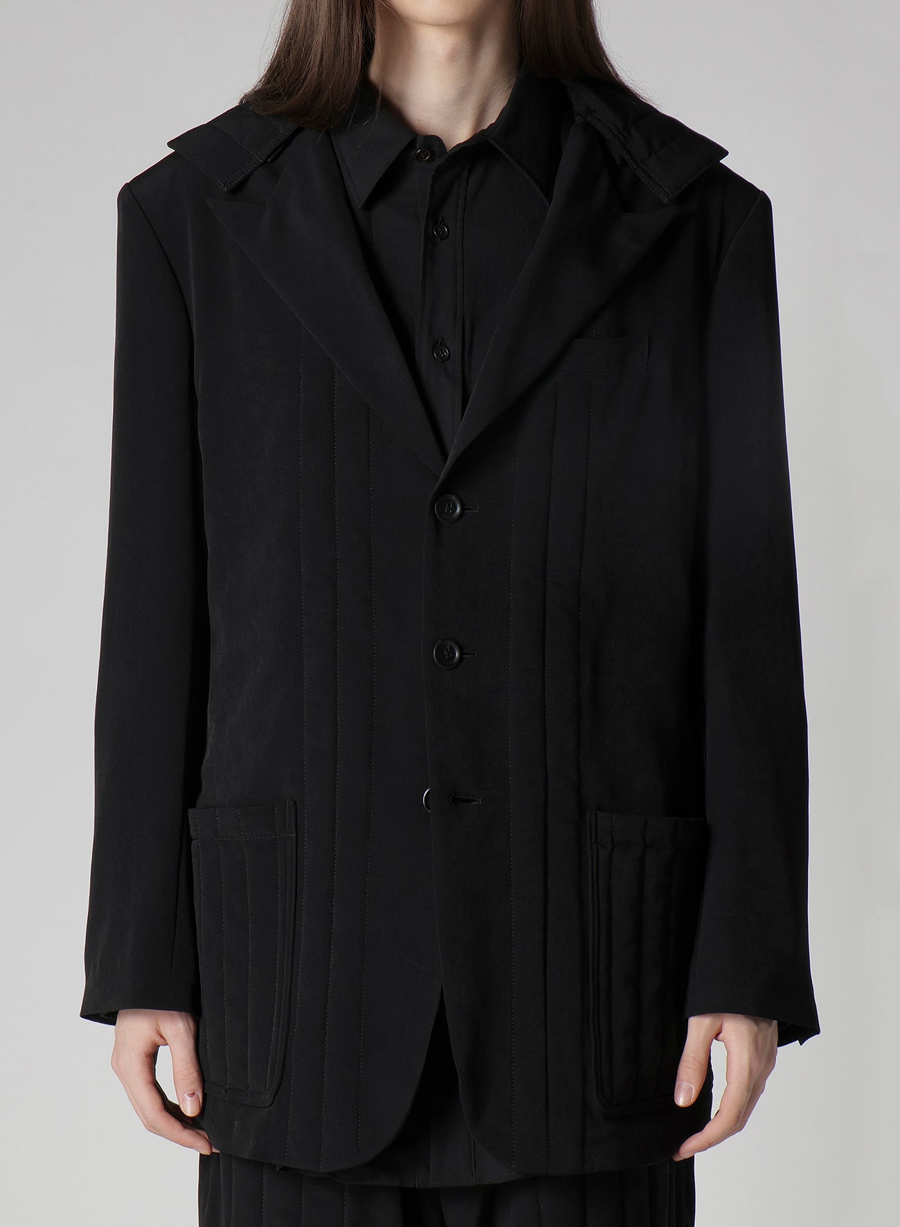 Ta TUXEDO HOODED PADDED JACKET
