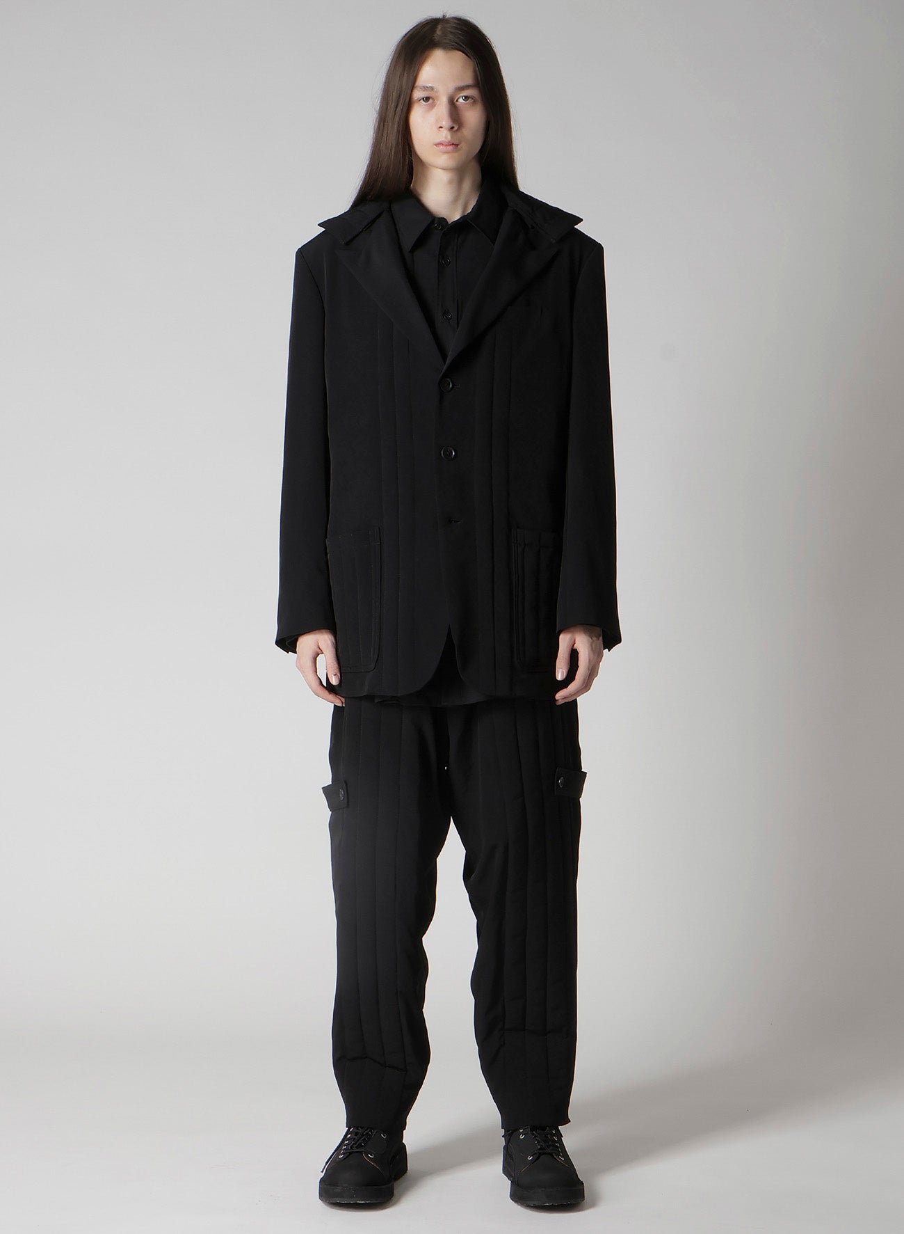 Ta TUXEDO HOODED PADDED JACKET