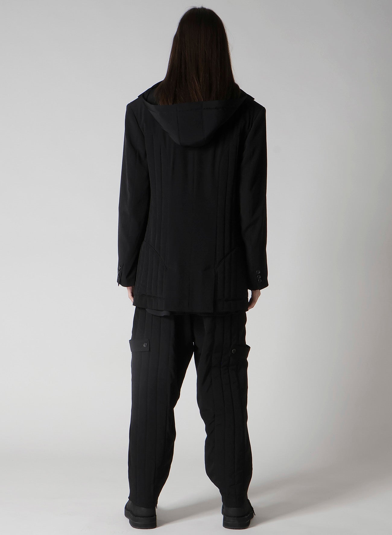 Ta TUXEDO HOODED PADDED JACKET
