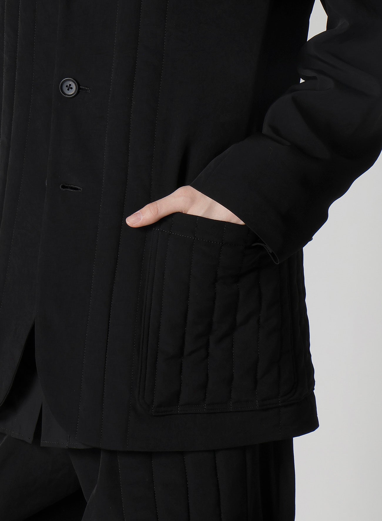 Ta TUXEDO HOODED PADDED JACKET