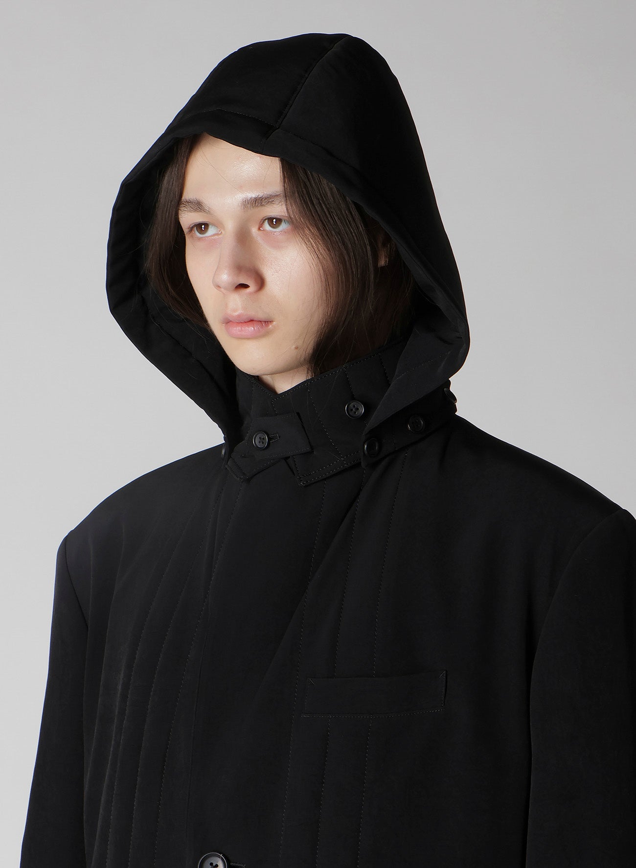 Ta TUXEDO HOODED PADDED JACKET