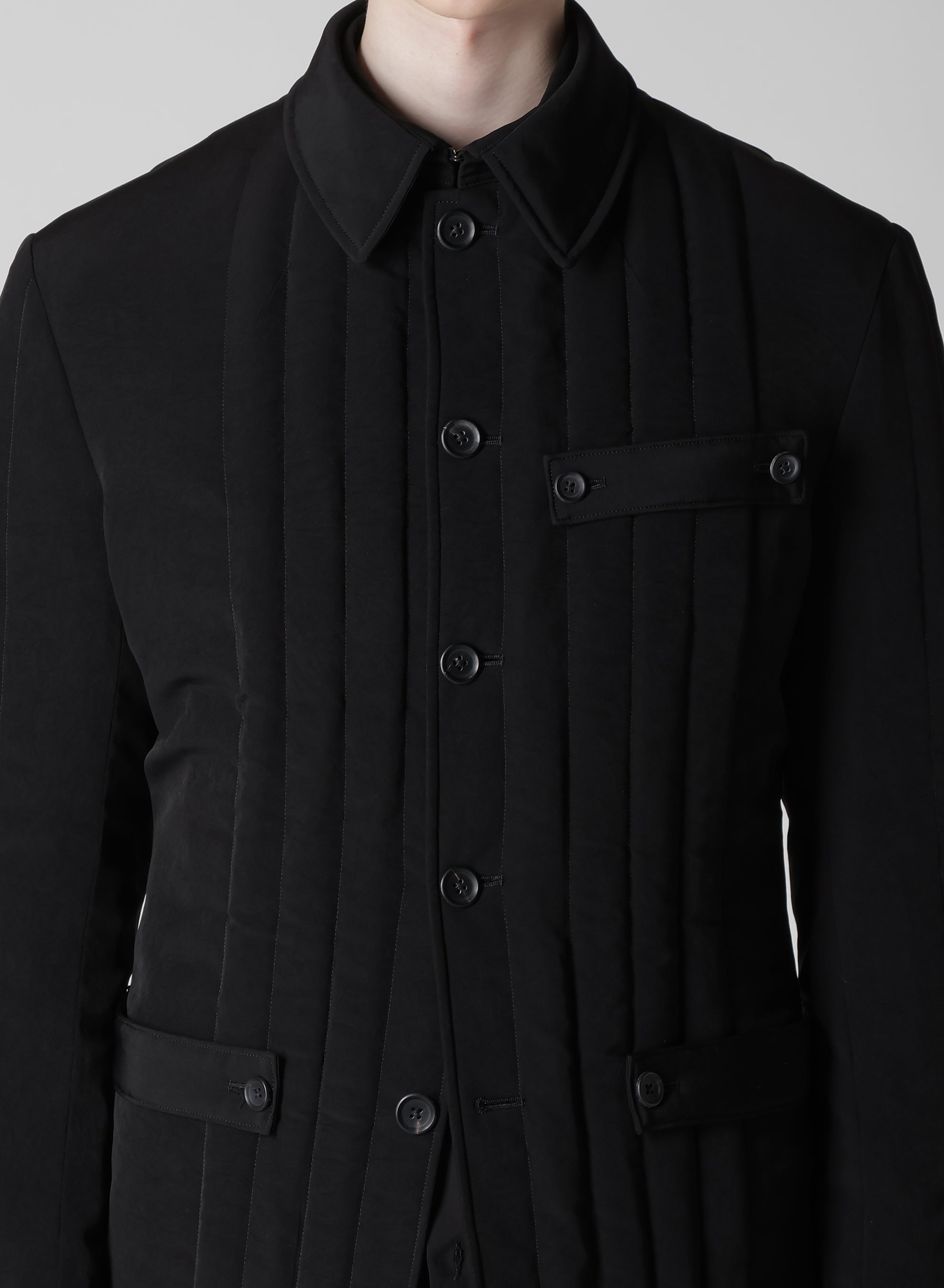 Ta TUXEDO TAB DETAIL PADDED JACKET – THE SHOP YOHJI YAMAMOTO