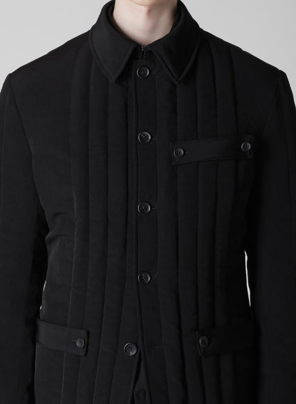 Ta TUXEDO TAB DETAIL PADＤED JACKET