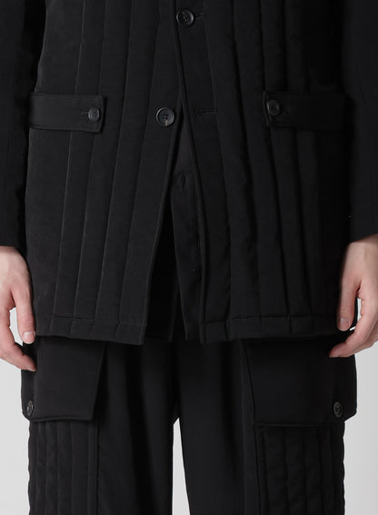 Ta TUXEDO TAB DETAIL PADＤED JACKET