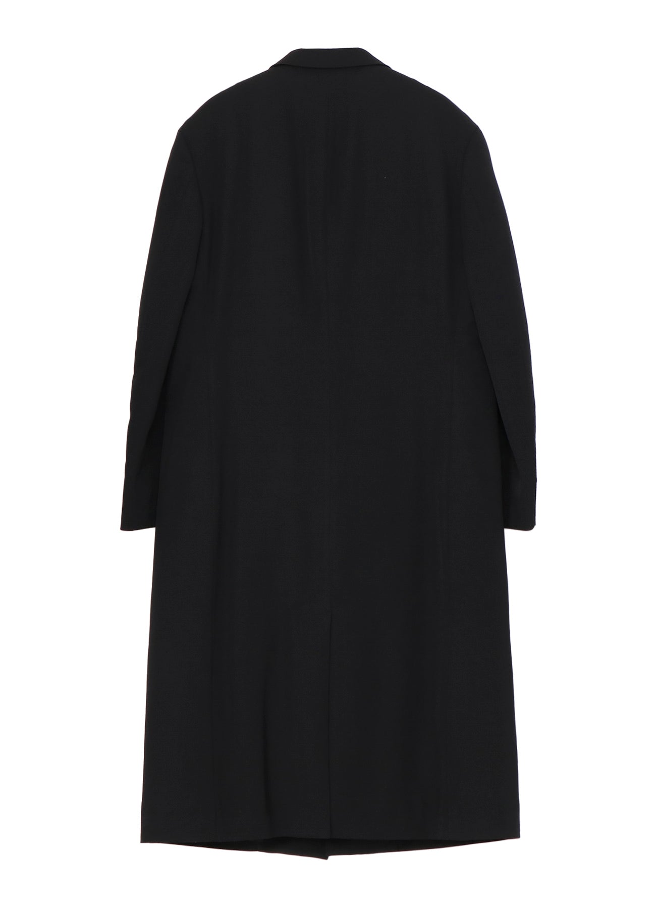 WOOL GABARDINE 4 BUTTONS LONG JACKET WITH LINER