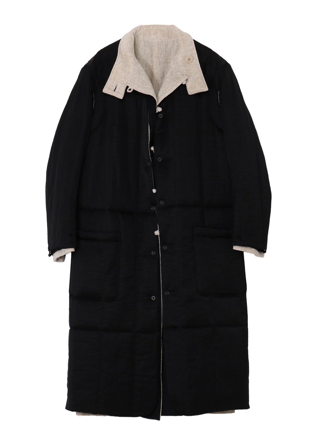 LINEN VELVET STAND COLLAR JACKET WITH LINER – THE SHOP YOHJI YAMAMOTO