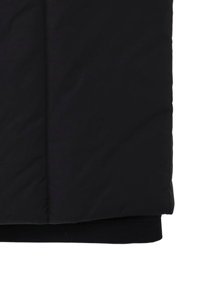 WOOL GABARDINE STAND COLLAR JACKET WITH LINER