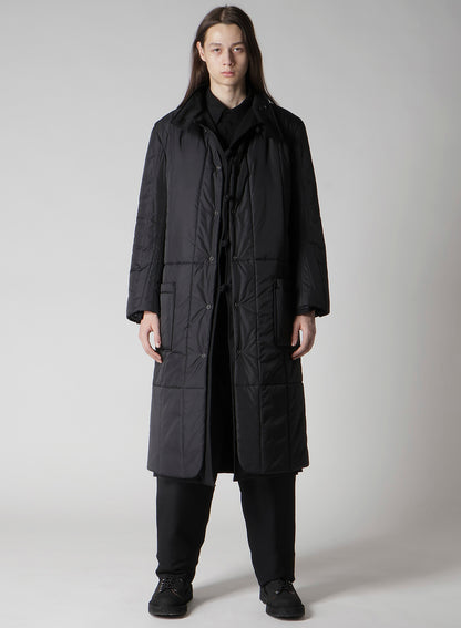 WOOL GABARDINE STAND COLLAR JACKET WITH LINER
