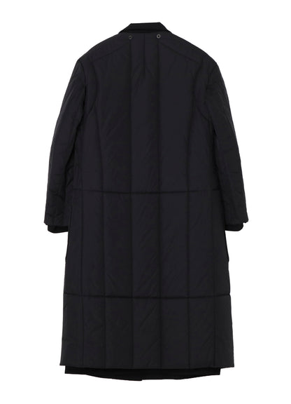 WOOL GABARDINE STAND COLLAR JACKET WITH LINER
