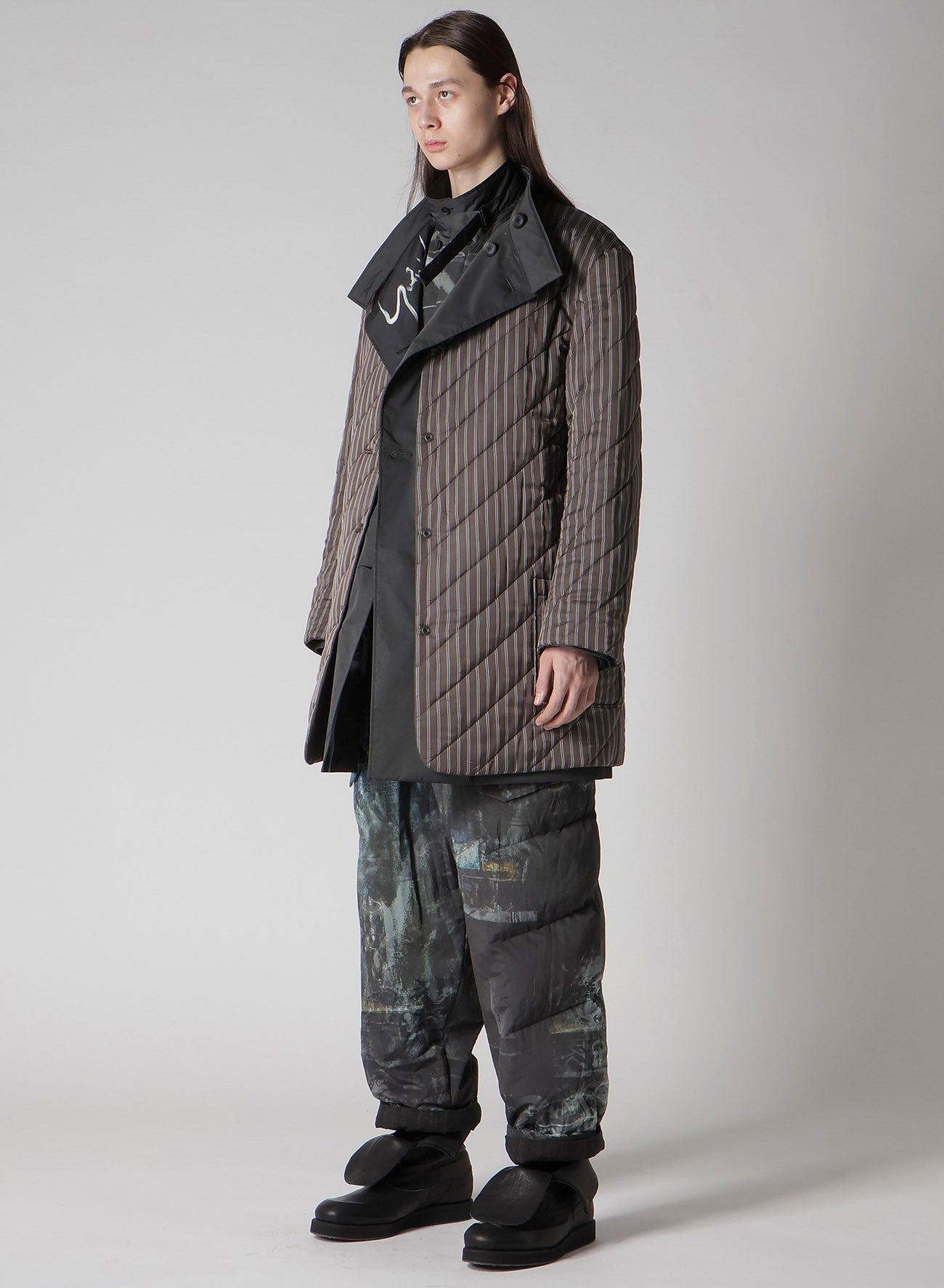 SMOKING GOTHIC PRINTED JACKET WITH LINER