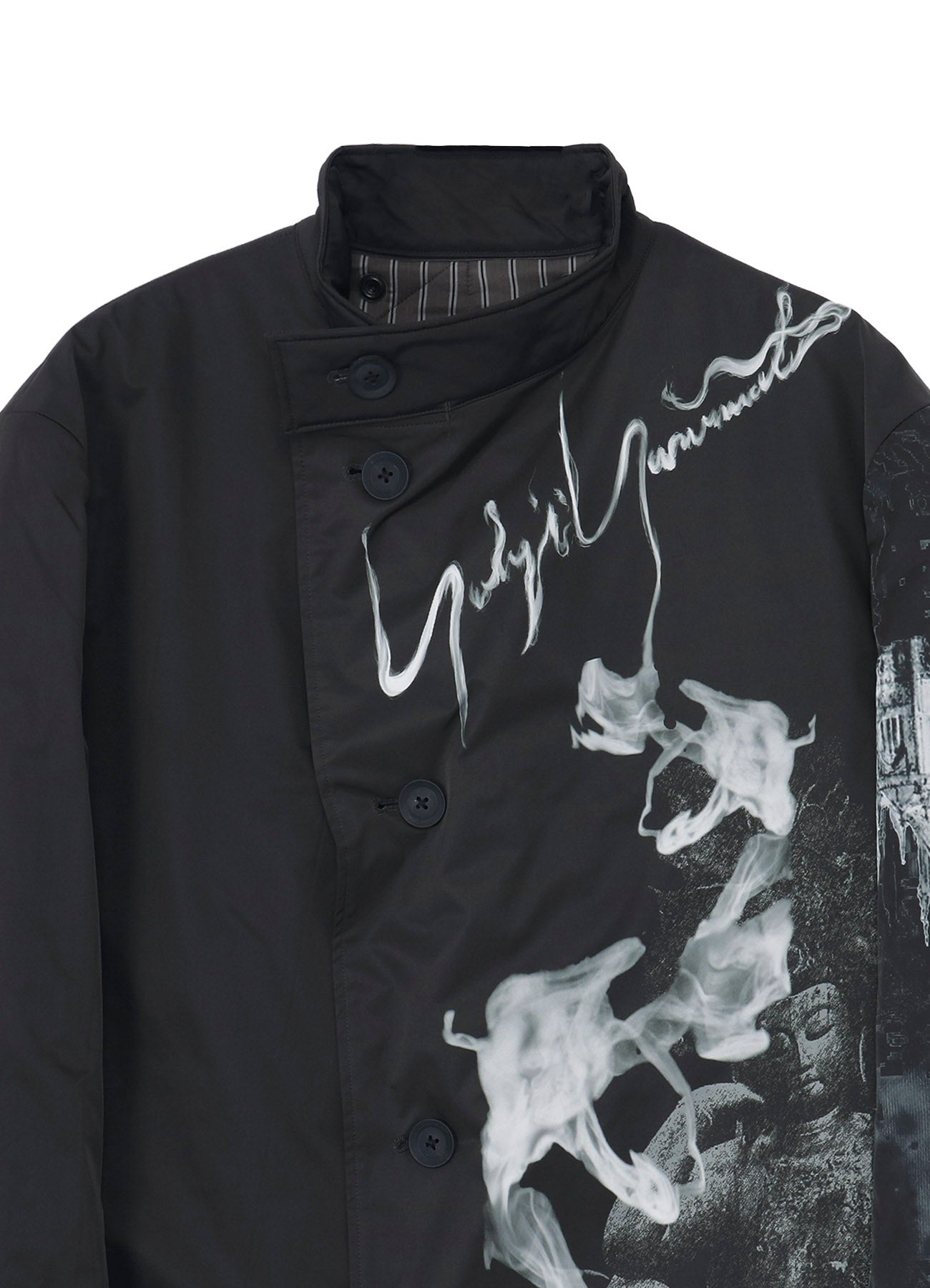 SMOKING GOTHIC PRINTED JACKET WITH LINER