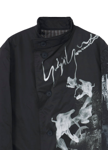 SMOKING GOTHIC PRINTED JACKET WITH LINER