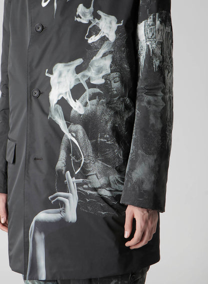 SMOKING GOTHIC PRINTED JACKET WITH LINER