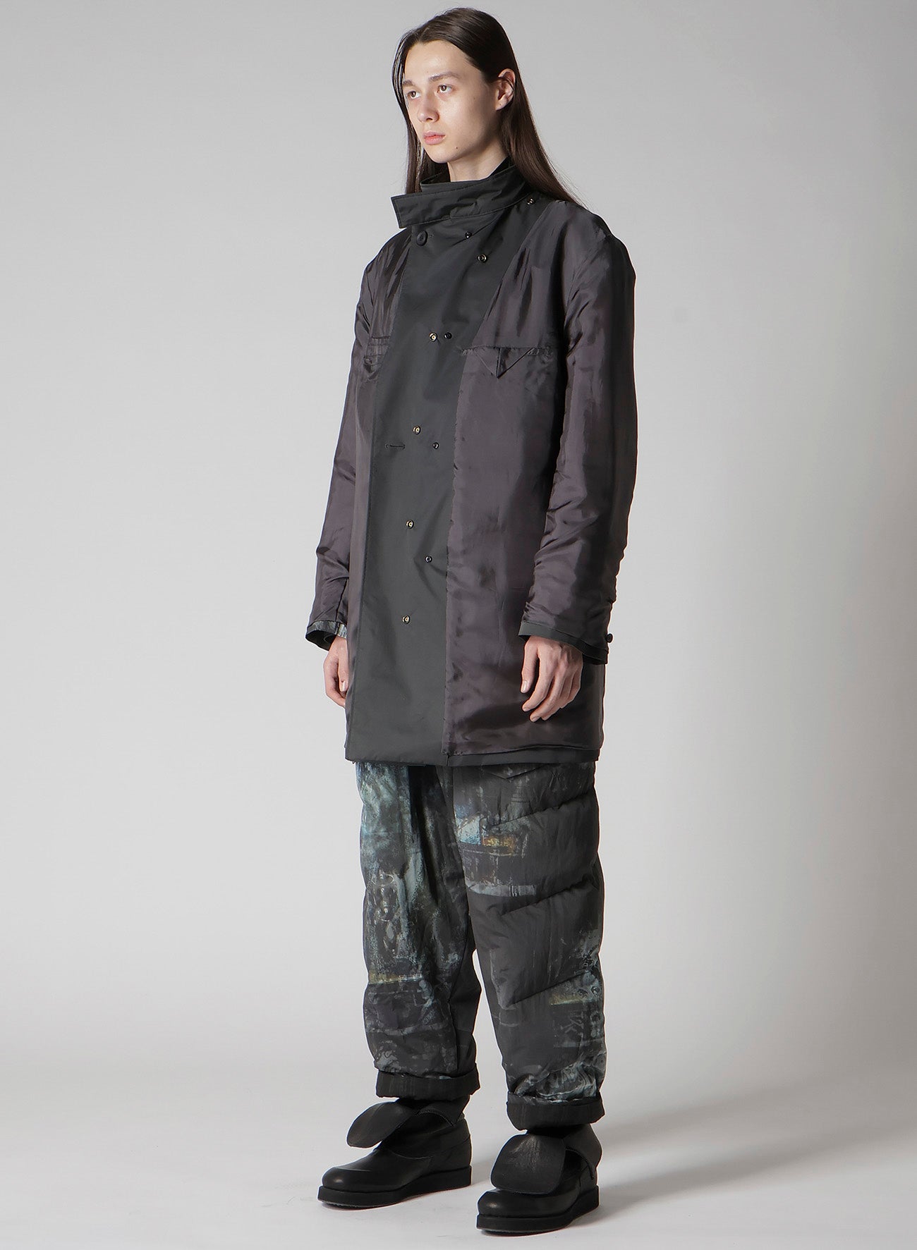 SMOKING GOTHIC PRINTED JACKET WITH LINER