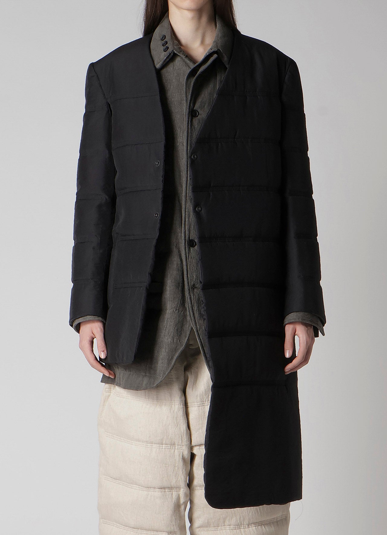 ASYMMETRY LONG LINER JACKET