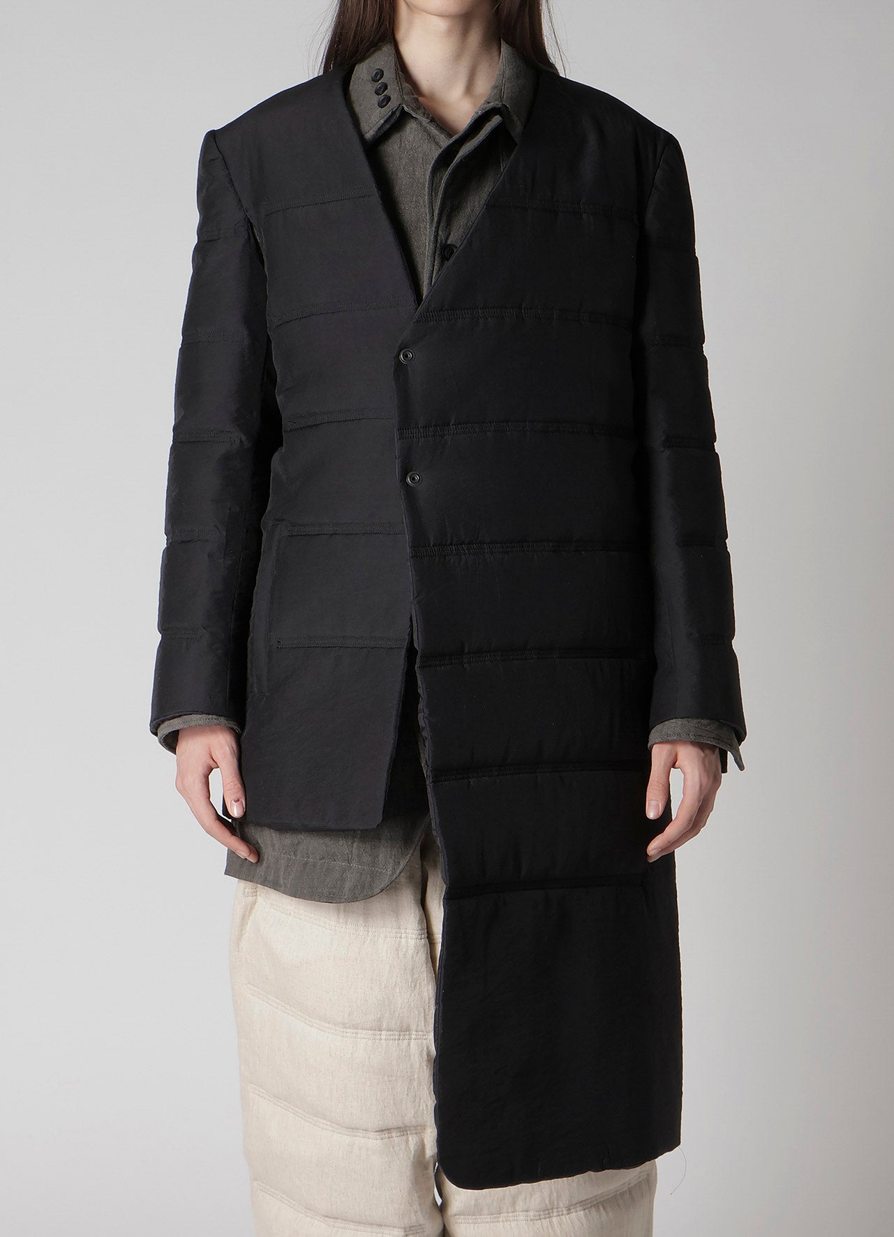 ASYMMETRY LONG LINER JACKET