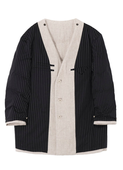 SILK LINEN TWEED JACKET WITH LINER