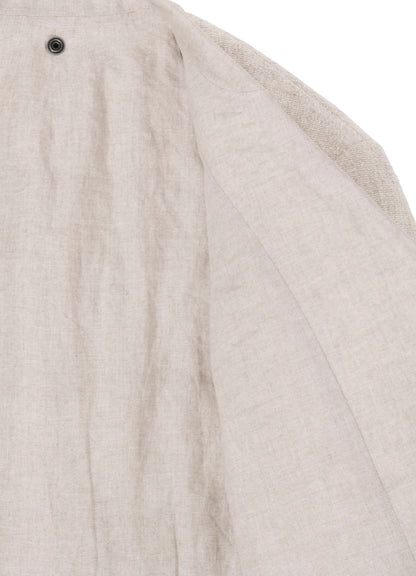 SILK LINEN TWEED JACKET WITH LINER