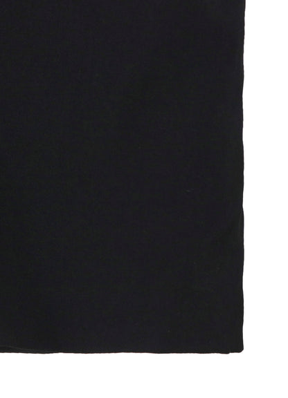 WOOL GABARDINE HORIZONTAL PADDED LONG JACKET