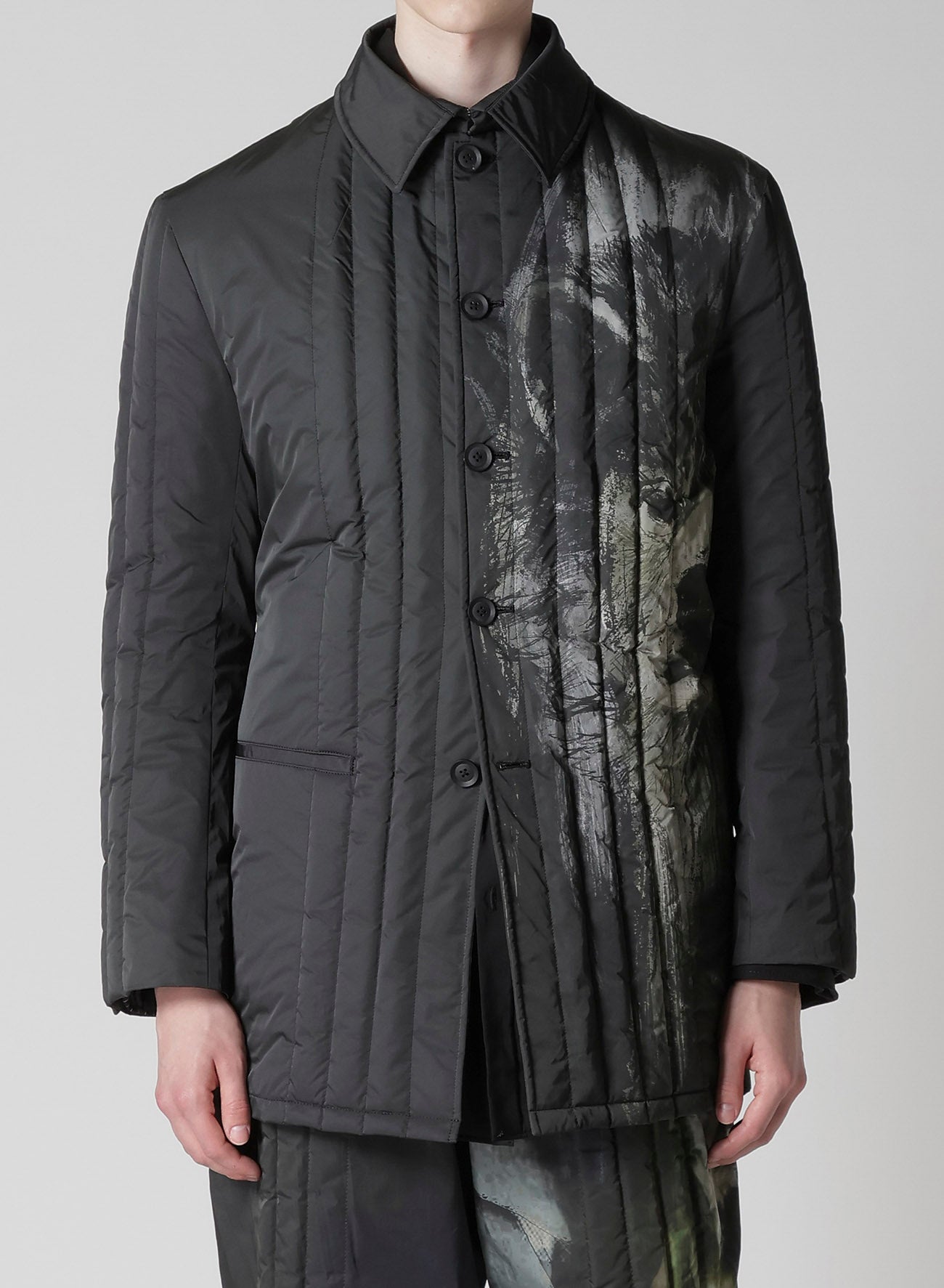 RIN PRINTED PADDED JACKET – THE SHOP YOHJI YAMAMOTO
