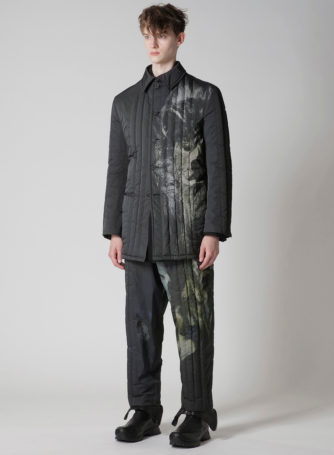 RIN PRINTED PADDED JACKET – THE SHOP YOHJI YAMAMOTO