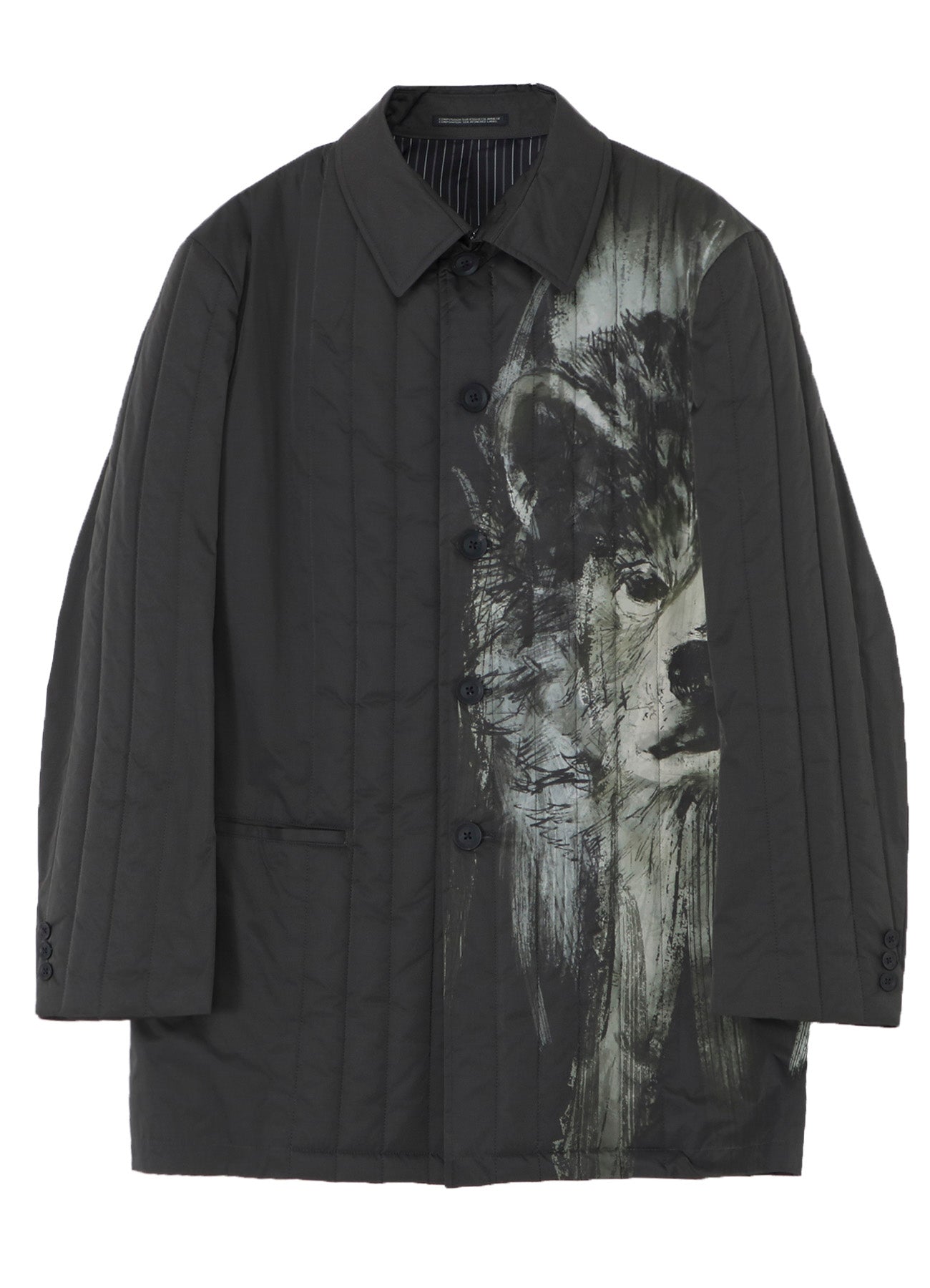 RIN PRINTED PADDED JACKET – THE SHOP YOHJI YAMAMOTO