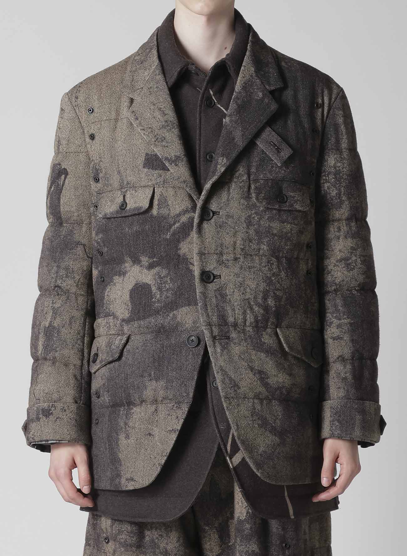 COLLAGE PRINTED PADDED JACKET