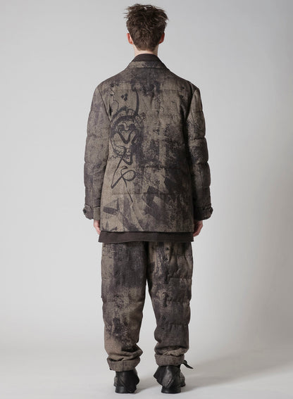 COLLAGE PRINTED PADDED JACKET