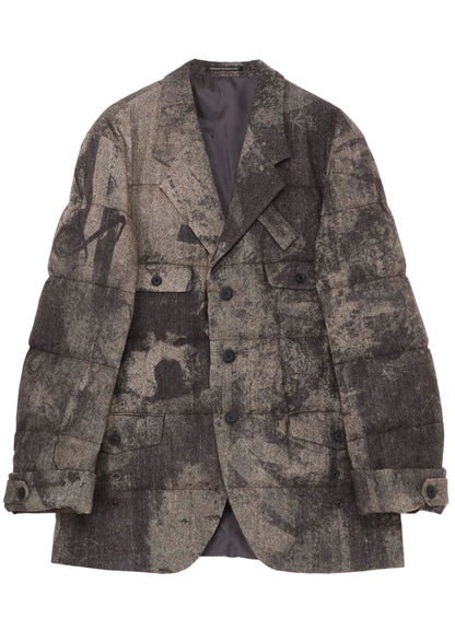 COLLAGE PRINTED PADDED JACKET