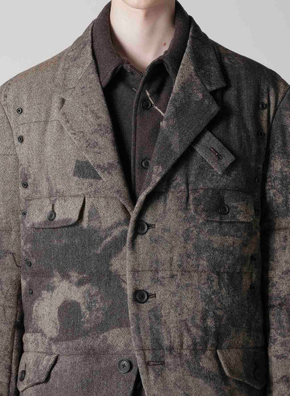 COLLAGE PRINTED PADDED JACKET