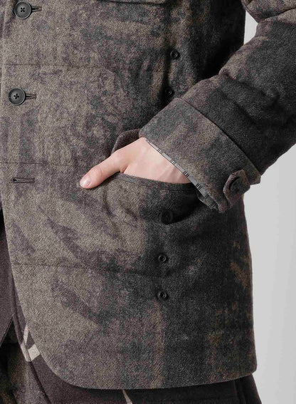 COLLAGE PRINTED PADDED JACKET