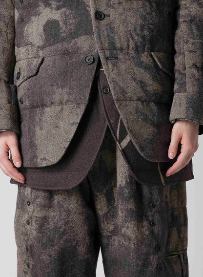 COLLAGE PRINTED PADDED JACKET
