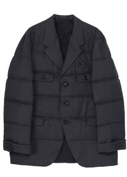 3 BUTTONS HORIZONTAL PADDED JACKET