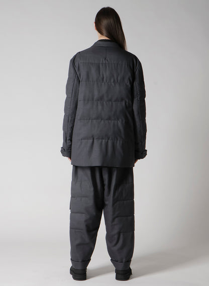3 BUTTONS HORIZONTAL PADDED JACKET